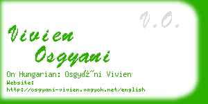 vivien osgyani business card